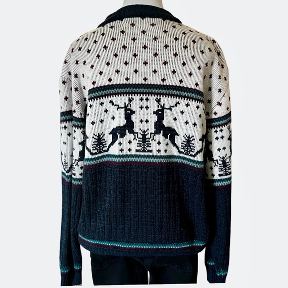 Vintage Rob Winter Reindeer Sweater Medium - Picture 3 of 11